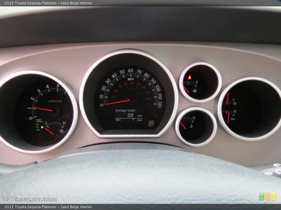 Sand Beige Interior Gauges for the 2013 Toyota Sequoia Platinum #80719067