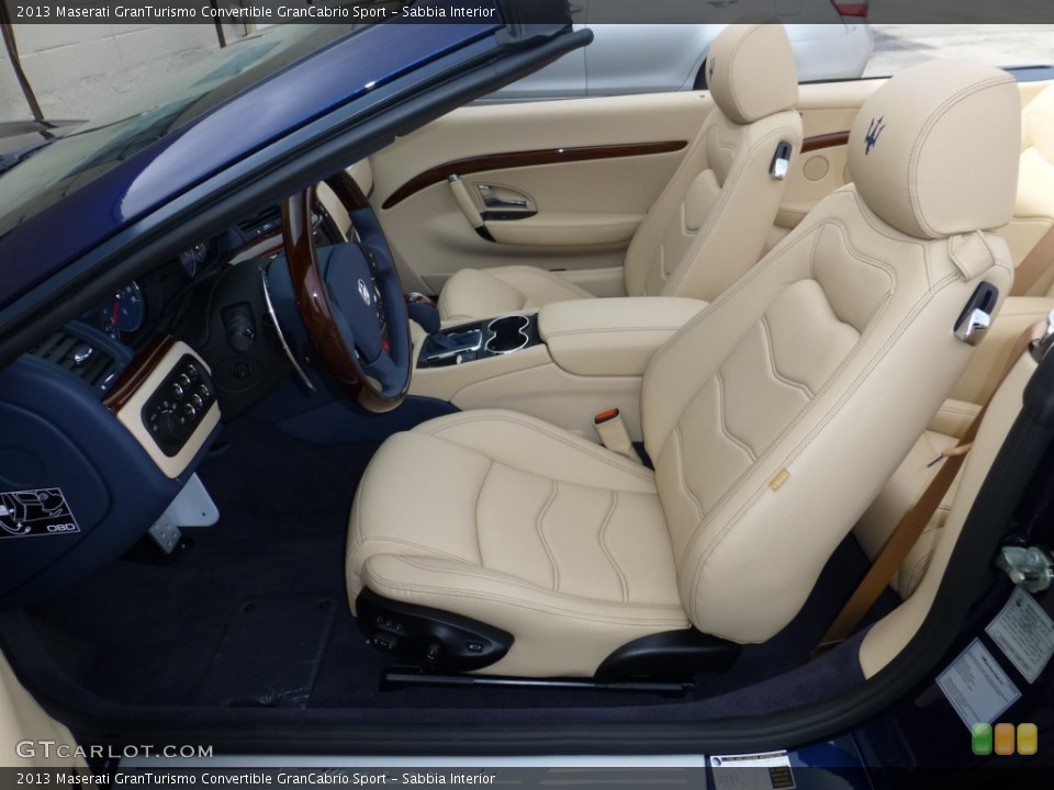 Sabbia Interior Front Seat for the 2013 Maserati GranTurismo Convertible GranCabrio Sport #80719670