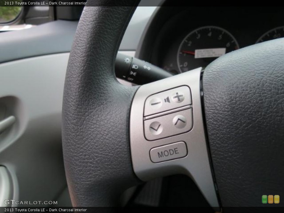 Dark Charcoal Interior Controls for the 2013 Toyota Corolla LE #80719772