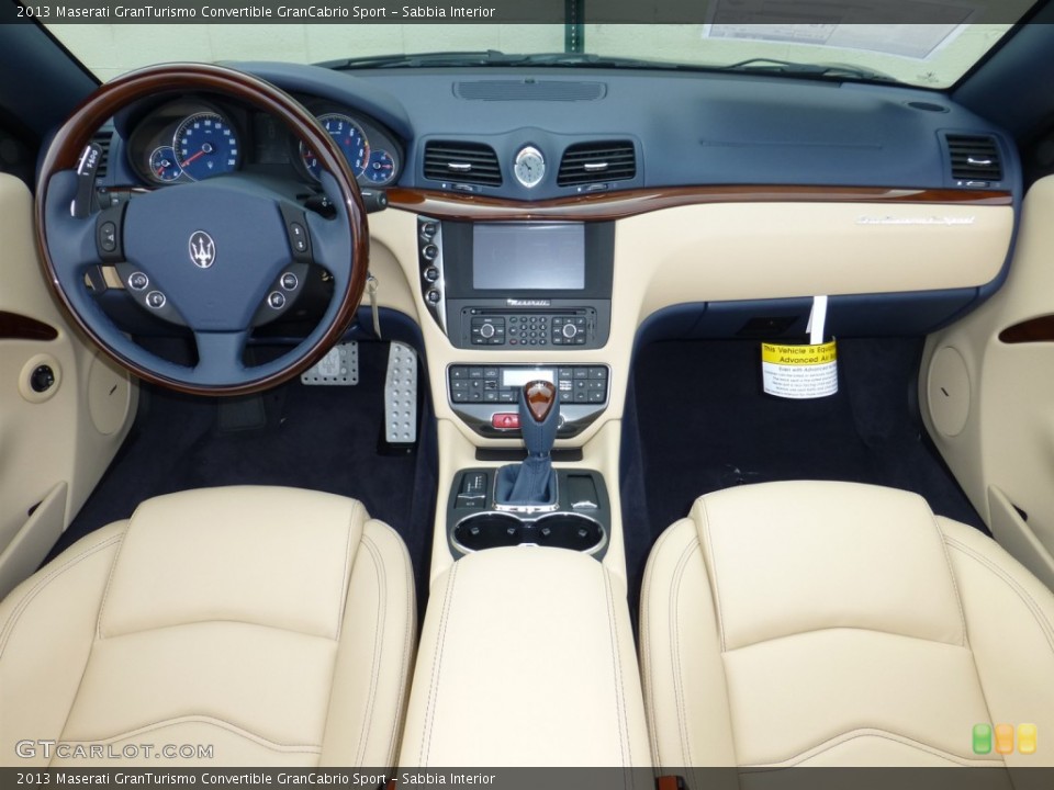 Sabbia Interior Dashboard for the 2013 Maserati GranTurismo Convertible GranCabrio Sport #80719775