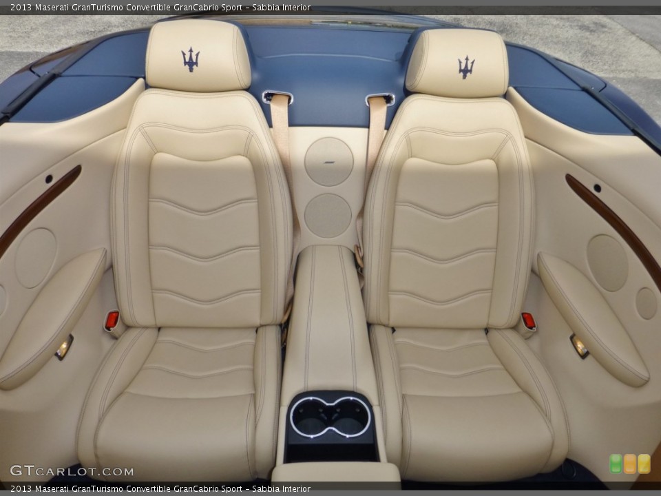 Sabbia Interior Rear Seat for the 2013 Maserati GranTurismo Convertible GranCabrio Sport #80719958