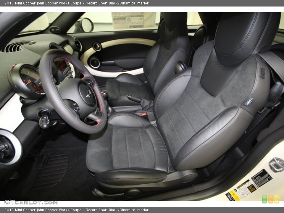 Recaro Sport Black/Dinamica Interior Photo for the 2013 Mini Cooper John Cooper Works Coupe #80720990
