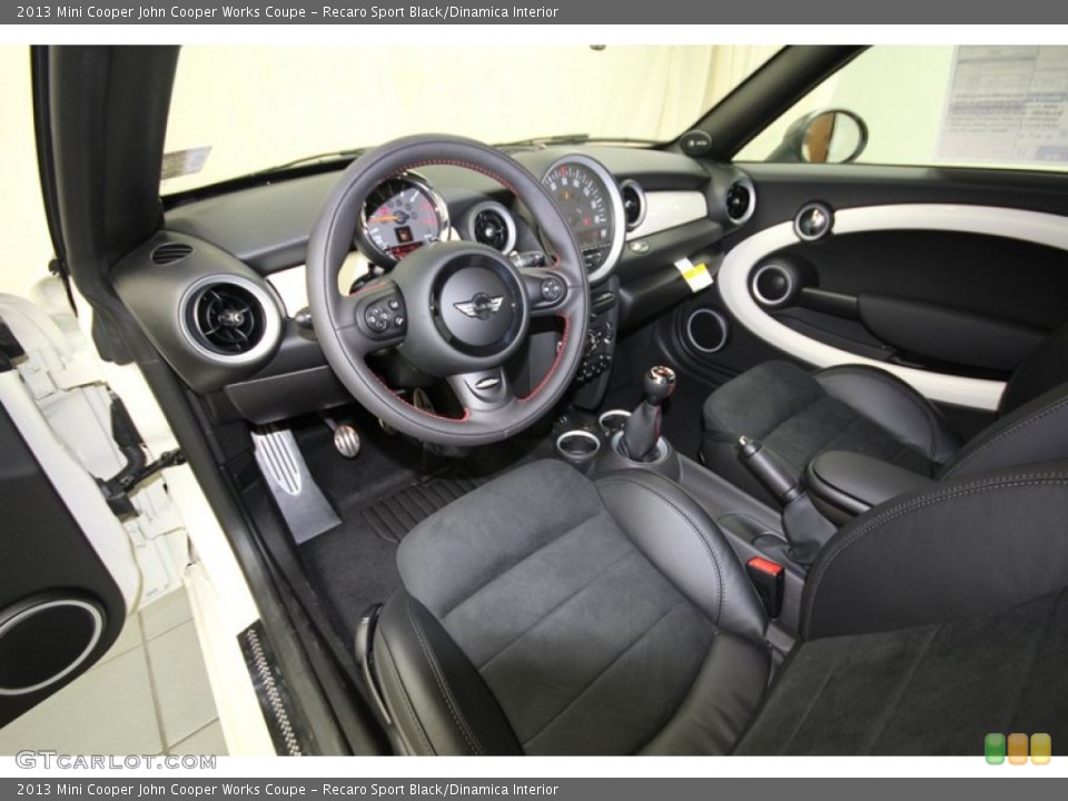 Recaro Sport Black/Dinamica Interior Prime Interior for the 2013 Mini Cooper John Cooper Works Coupe #80720993