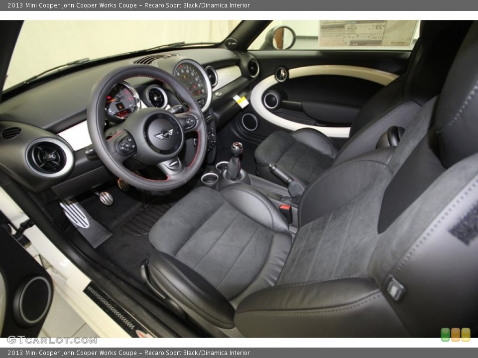 Recaro Sport Black/Dinamica Interior Front Seat for the 2013 Mini Cooper John Cooper Works Coupe #80721011