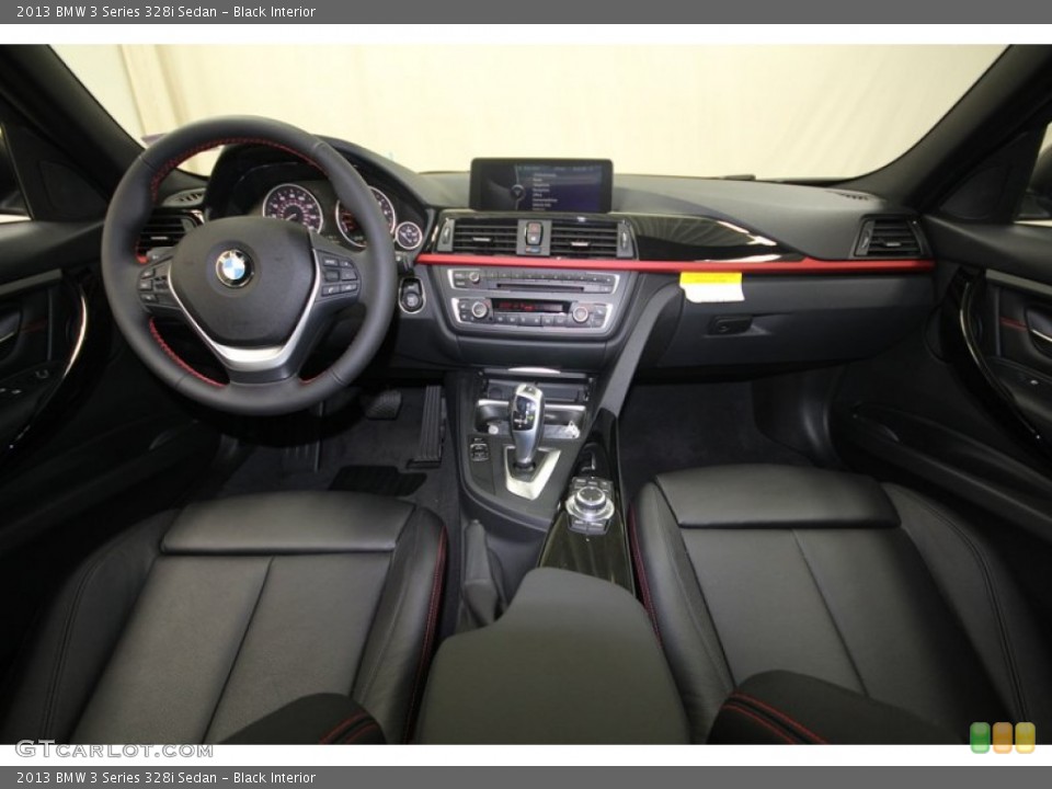 Black Interior Dashboard for the 2013 BMW 3 Series 328i Sedan #80721503