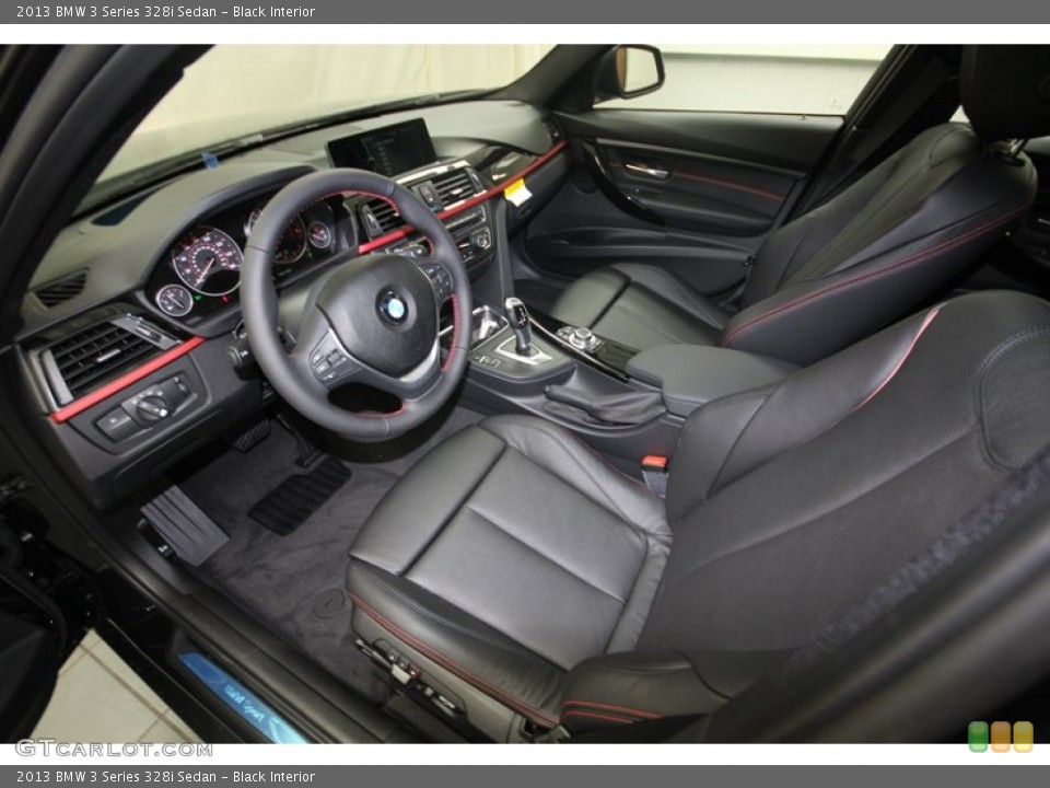 Black Interior Prime Interior for the 2013 BMW 3 Series 328i Sedan #80721527
