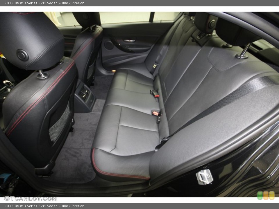 Black Interior Rear Seat for the 2013 BMW 3 Series 328i Sedan #80721530