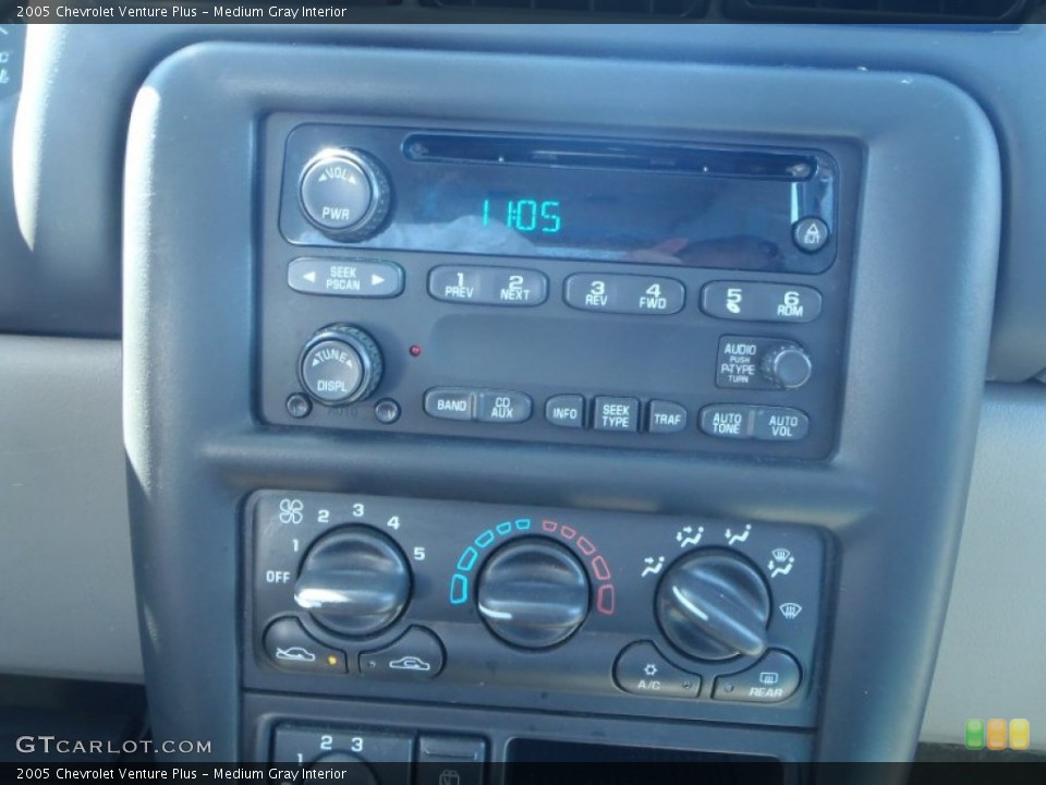 Medium Gray Interior Controls for the 2005 Chevrolet Venture Plus #80724132