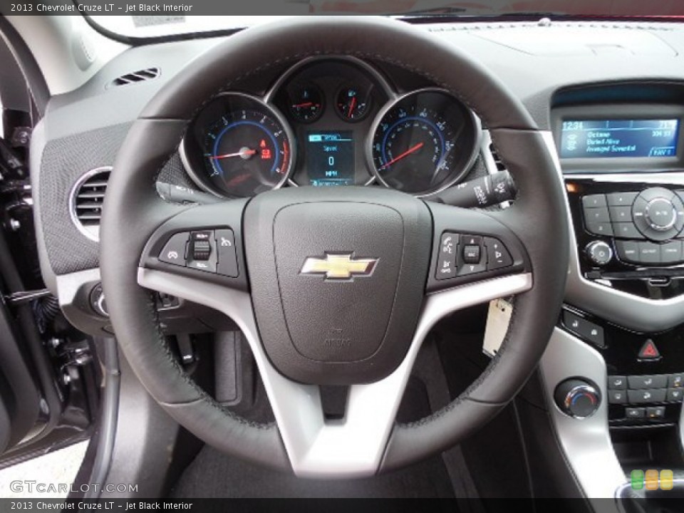 Jet Black Interior Steering Wheel for the 2013 Chevrolet Cruze LT #80725807