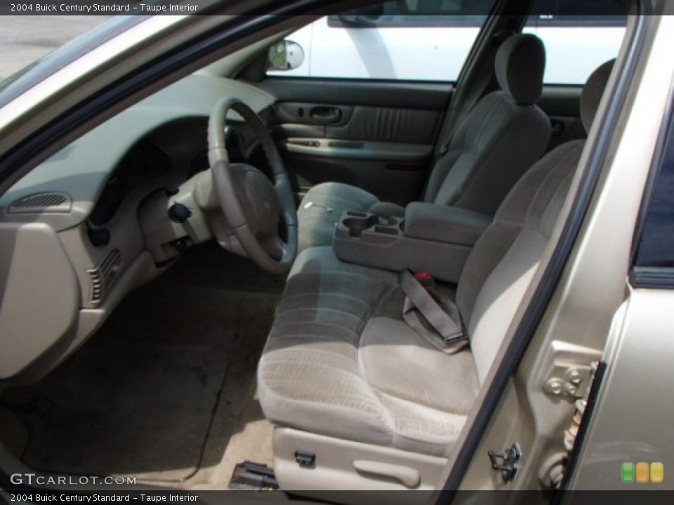 Taupe 2004 Buick Century Interiors