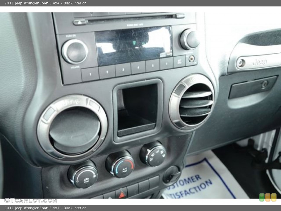Black Interior Controls for the 2011 Jeep Wrangler Sport S 4x4 #80730119