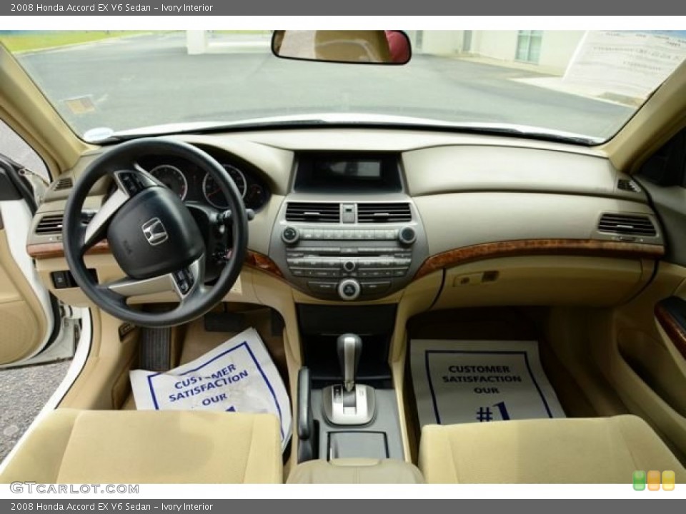 Ivory Interior Dashboard for the 2008 Honda Accord EX V6 Sedan #80732935