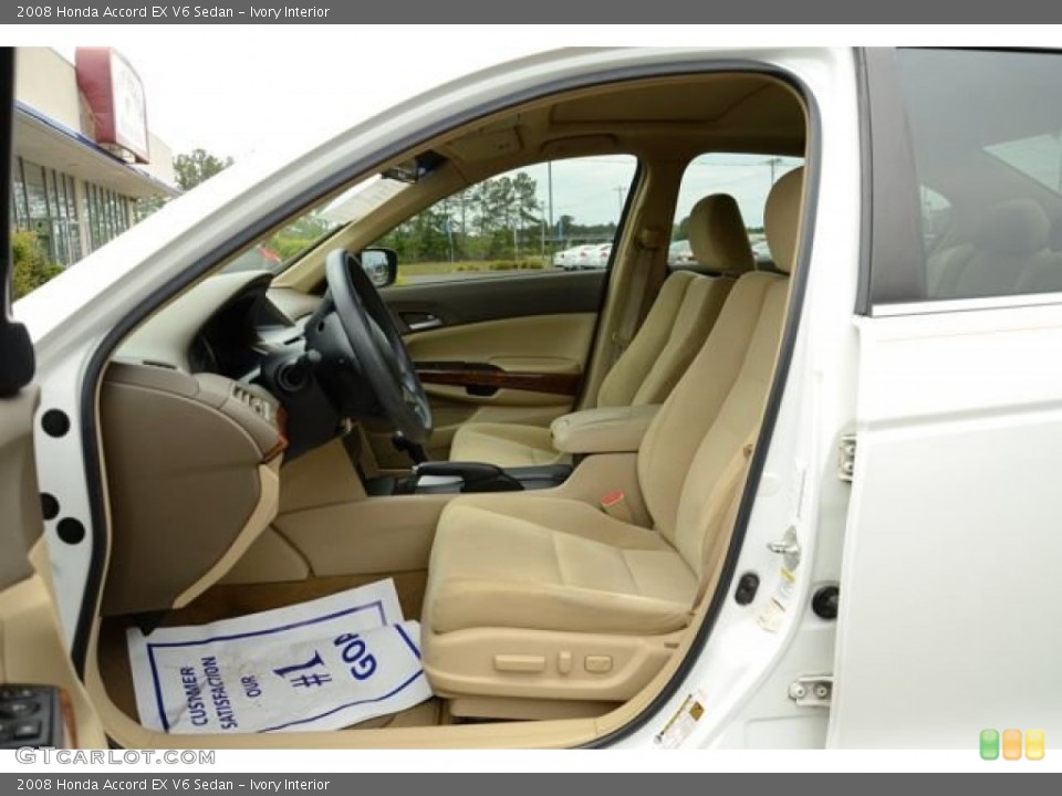 Ivory Interior Photo for the 2008 Honda Accord EX V6 Sedan #80733072