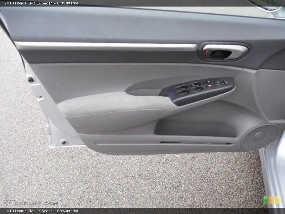 Gray Interior Door Panel for the 2010 Honda Civic EX Sedan #80733344