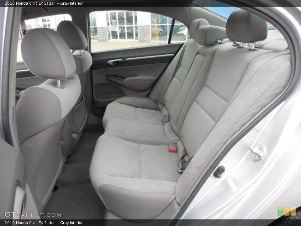Gray Interior Rear Seat for the 2010 Honda Civic EX Sedan #80733391