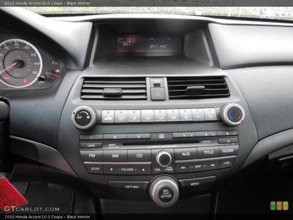 Black Interior Controls for the 2010 Honda Accord LX-S Coupe #80733928