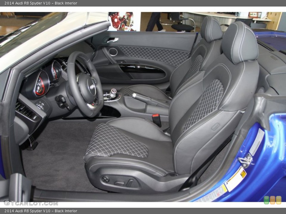 Black Interior Front Seat for the 2014 Audi R8 Spyder V10 #80735043