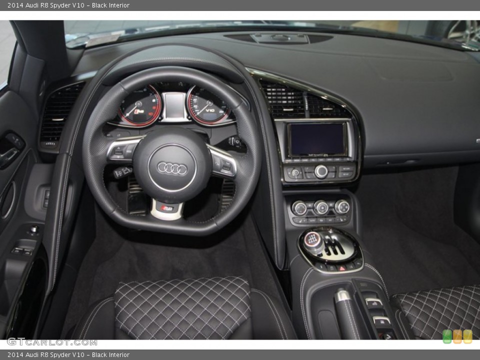 Black Interior Dashboard for the 2014 Audi R8 Spyder V10 #80735307