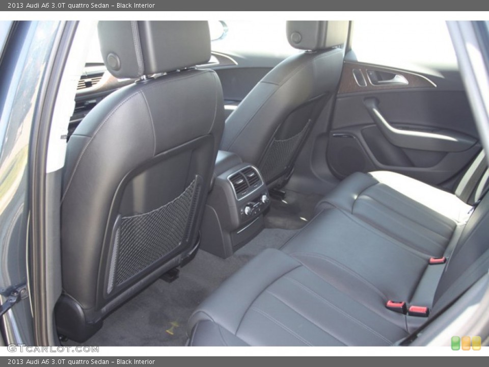 Black Interior Rear Seat for the 2013 Audi A6 3.0T quattro Sedan #80735895