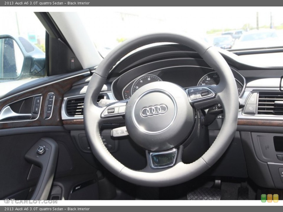 Black Interior Steering Wheel for the 2013 Audi A6 3.0T quattro Sedan #80735987