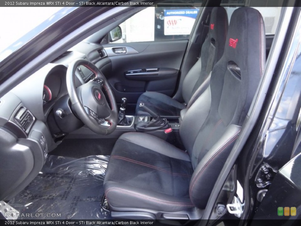 STi Black Alcantara/Carbon Black Interior Photo for the 2012 Subaru Impreza WRX STi 4 Door #80738310