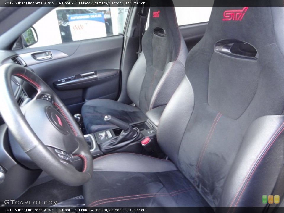 STi Black Alcantara/Carbon Black Interior Front Seat for the 2012 Subaru Impreza WRX STi 4 Door #80738352