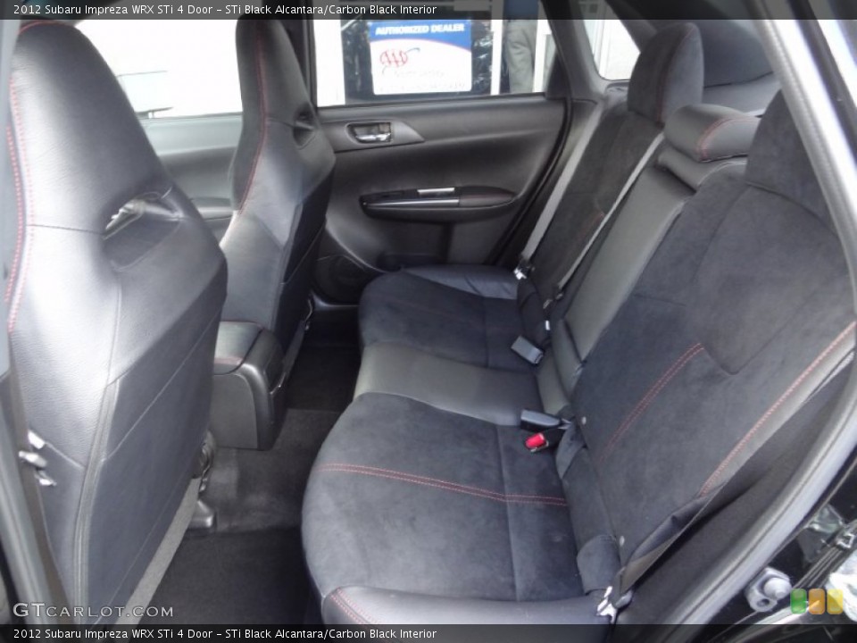 STi Black Alcantara/Carbon Black Interior Rear Seat for the 2012 Subaru Impreza WRX STi 4 Door #80738439