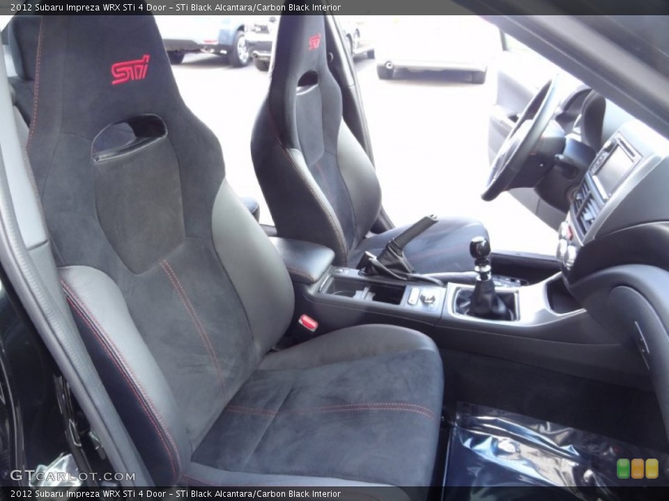 STi Black Alcantara/Carbon Black Interior Front Seat for the 2012 Subaru Impreza WRX STi 4 Door #80738559