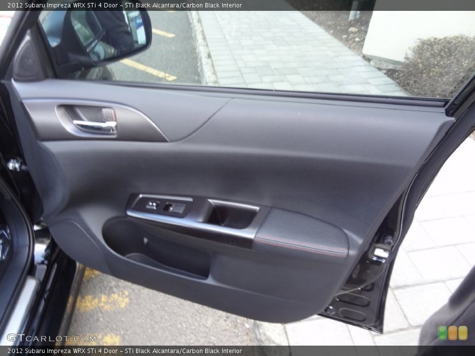 STi Black Alcantara/Carbon Black Interior Door Panel for the 2012 Subaru Impreza WRX STi 4 Door #80738683