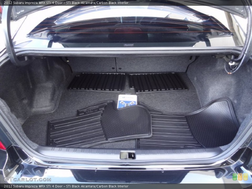 STi Black Alcantara/Carbon Black Interior Trunk for the 2012 Subaru Impreza WRX STi 4 Door #80738804