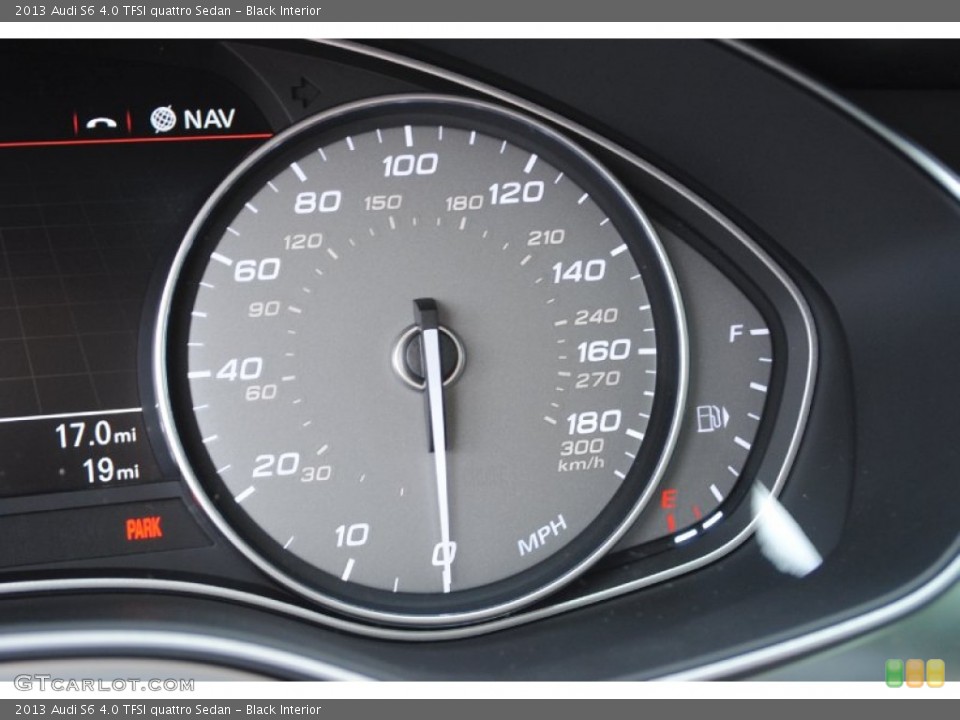 Black Interior Gauges for the 2013 Audi S6 4.0 TFSI quattro Sedan #80739267