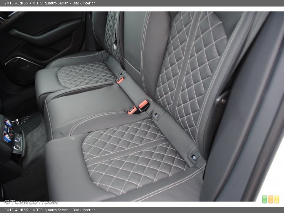 Black Interior Rear Seat for the 2013 Audi S6 4.0 TFSI quattro Sedan #80739435