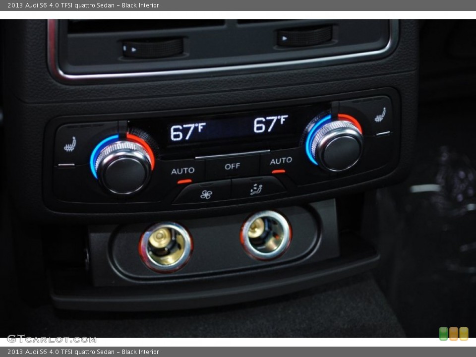 Black Interior Controls for the 2013 Audi S6 4.0 TFSI quattro Sedan #80739489