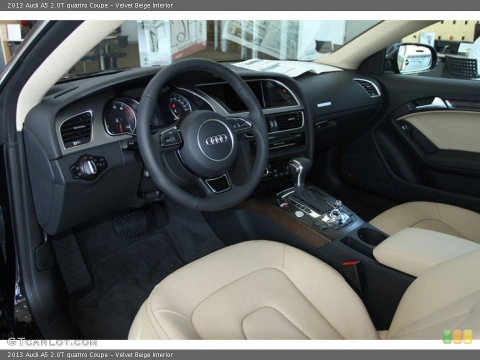Velvet Beige Interior Prime Interior for the 2013 Audi A5 2.0T quattro Coupe #80740720