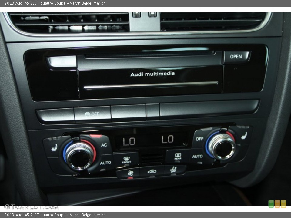 Velvet Beige Interior Controls for the 2013 Audi A5 2.0T quattro Coupe #80740900