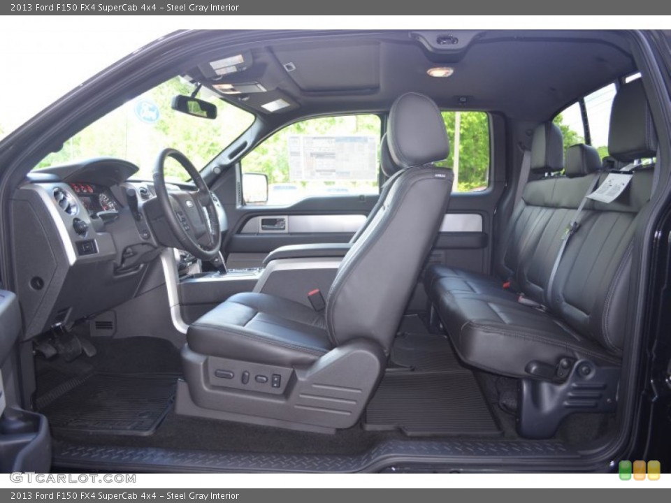 Steel Gray Interior Photo for the 2013 Ford F150 FX4 SuperCab 4x4 #80742539