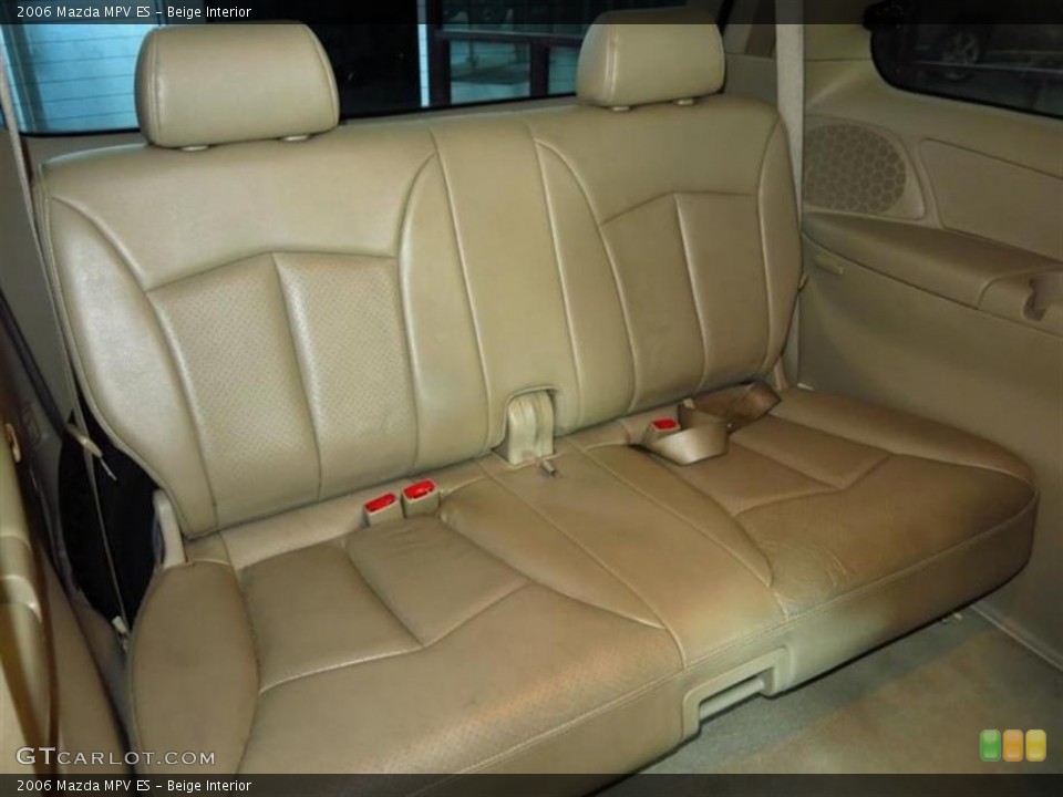 Beige Interior Rear Seat for the 2006 Mazda MPV ES #80742573