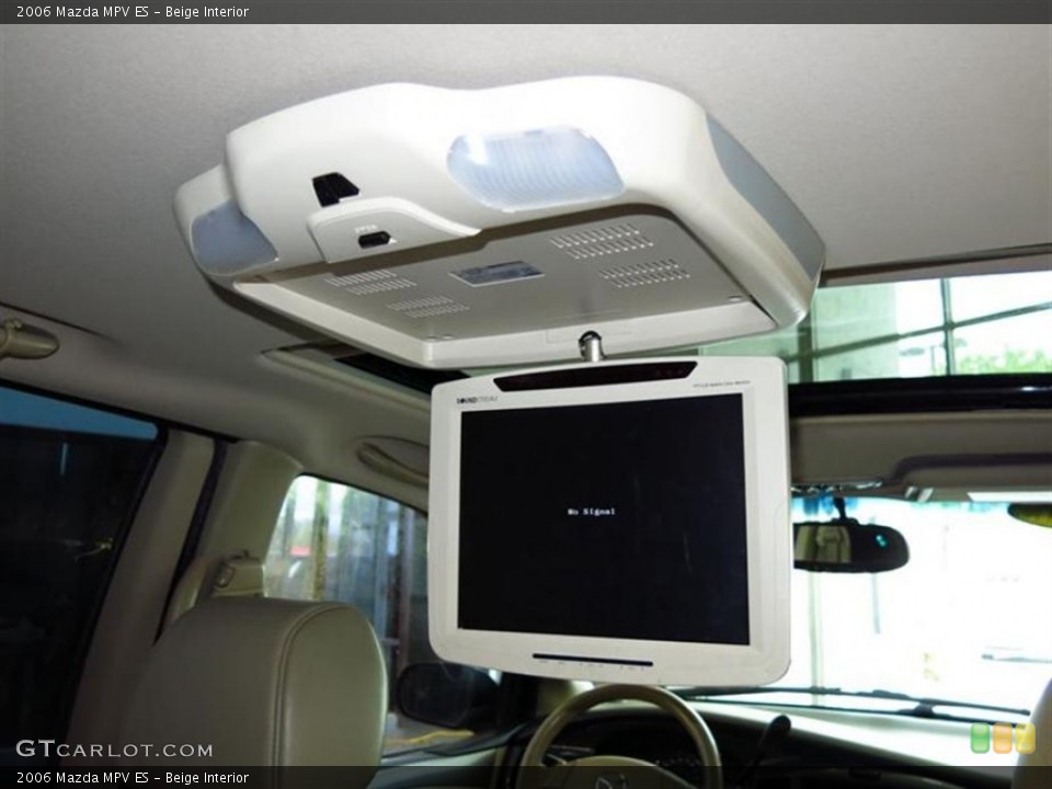 Beige Interior Entertainment System for the 2006 Mazda MPV ES #80742605