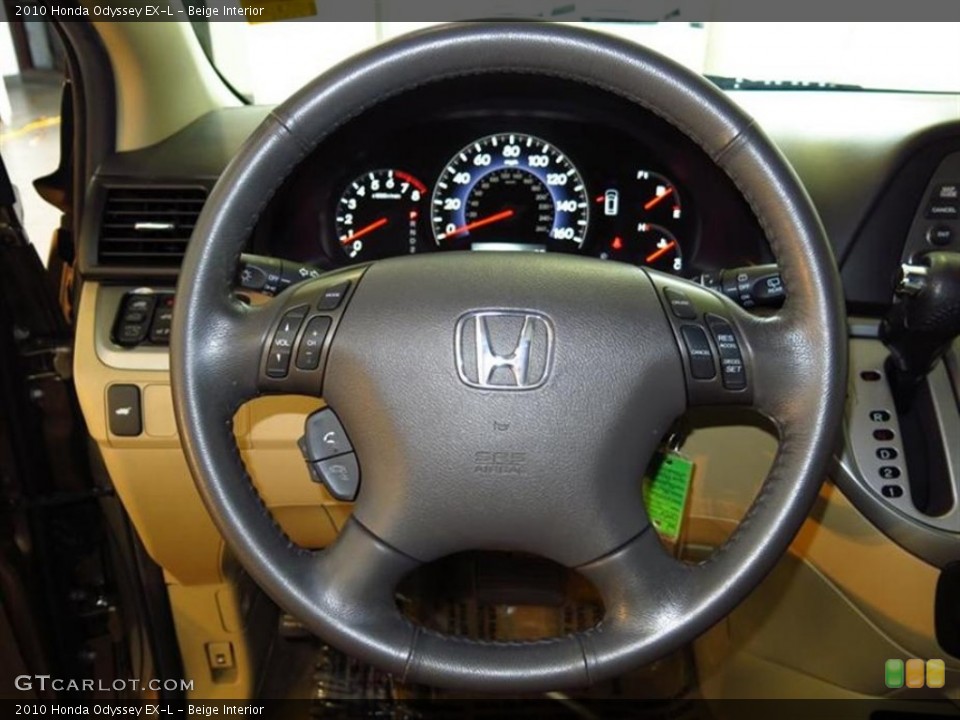 Beige Interior Steering Wheel for the 2010 Honda Odyssey EX-L #80744632