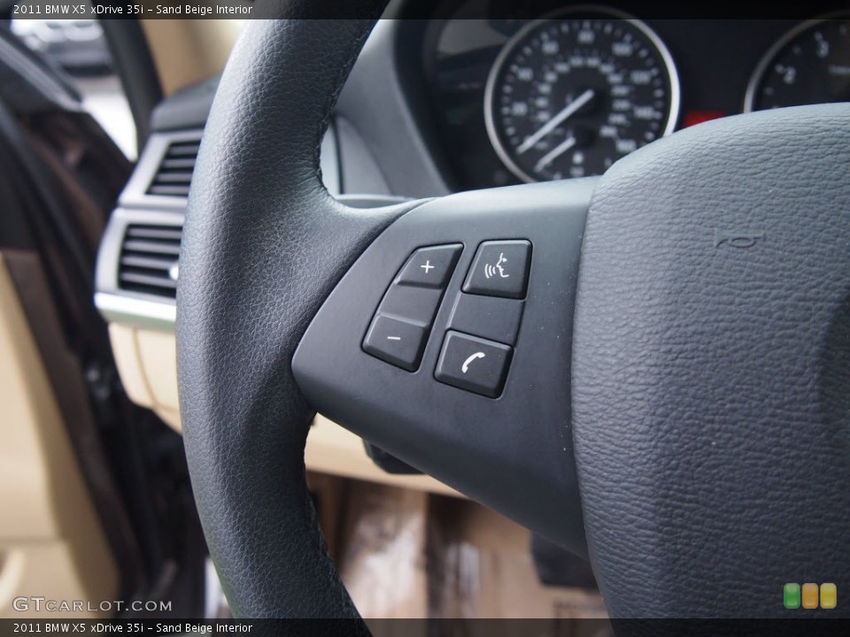 Sand Beige Interior Controls for the 2011 BMW X5 xDrive 35i #80746517