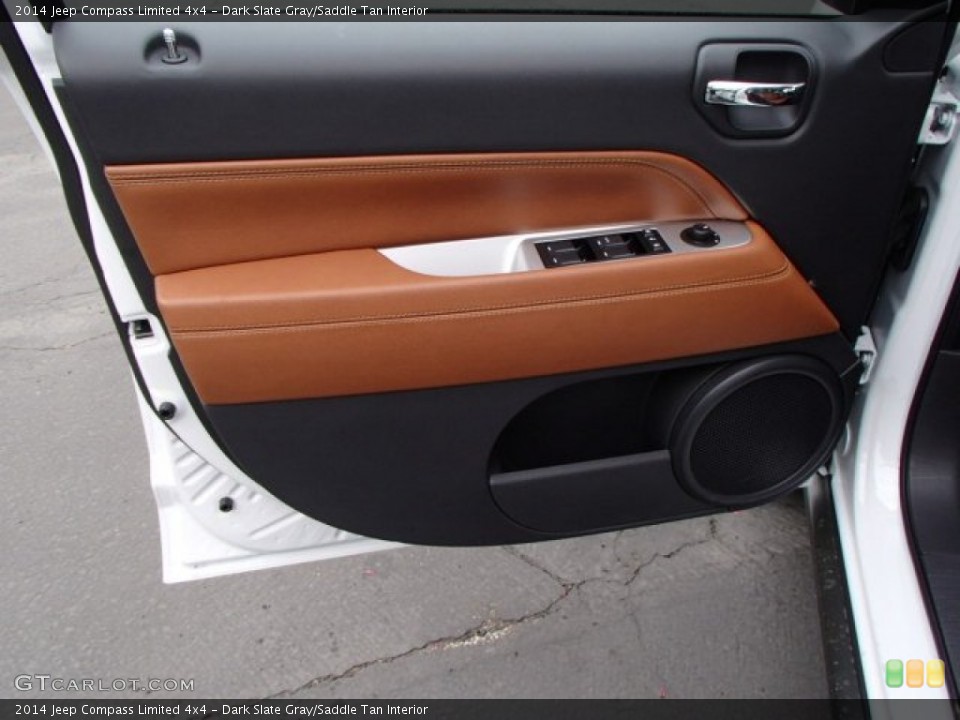 Dark Slate Gray/Saddle Tan Interior Door Panel for the 2014 Jeep Compass Limited 4x4 #80751221