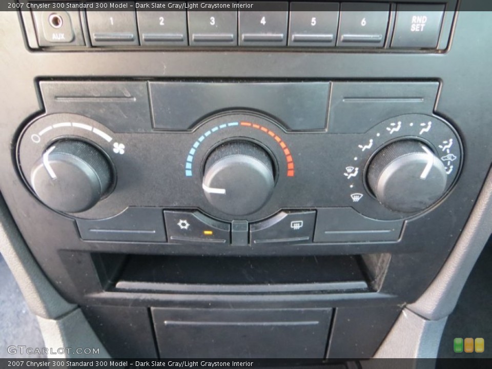 Dark Slate Gray/Light Graystone Interior Controls for the 2007 Chrysler 300  #80752332