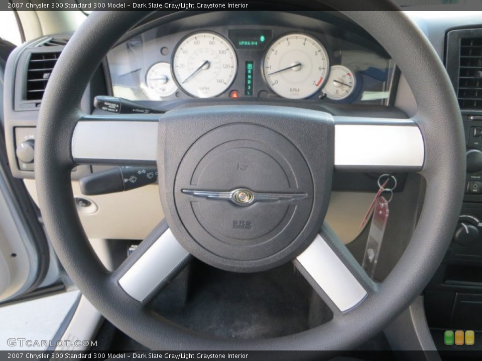 Dark Slate Gray/Light Graystone Interior Steering Wheel for the 2007 Chrysler 300  #80752378