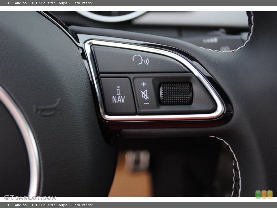 Black Interior Controls for the 2013 Audi S5 3.0 TFSI quattro Coupe #80752642