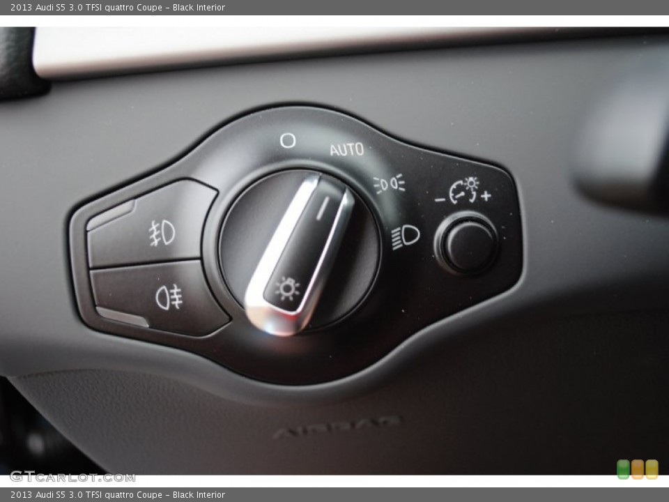 Black Interior Controls for the 2013 Audi S5 3.0 TFSI quattro Coupe #80752665
