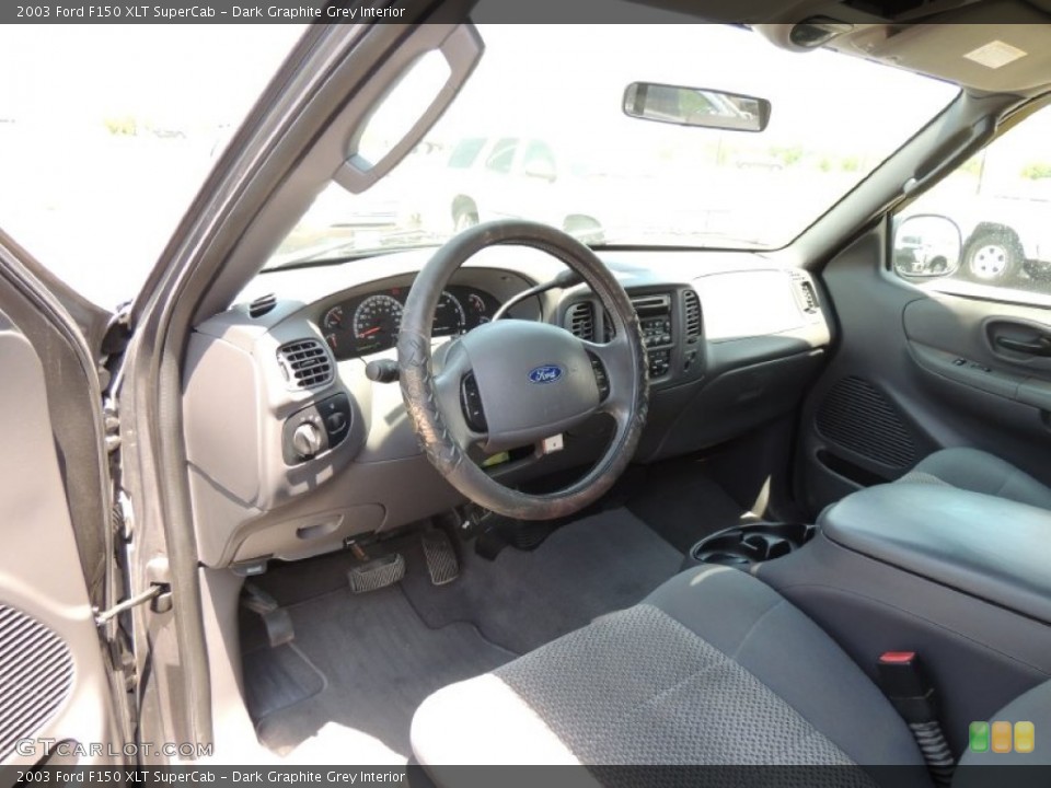 Dark Graphite Grey Interior Prime Interior for the 2003 Ford F150 XLT SuperCab #80757239