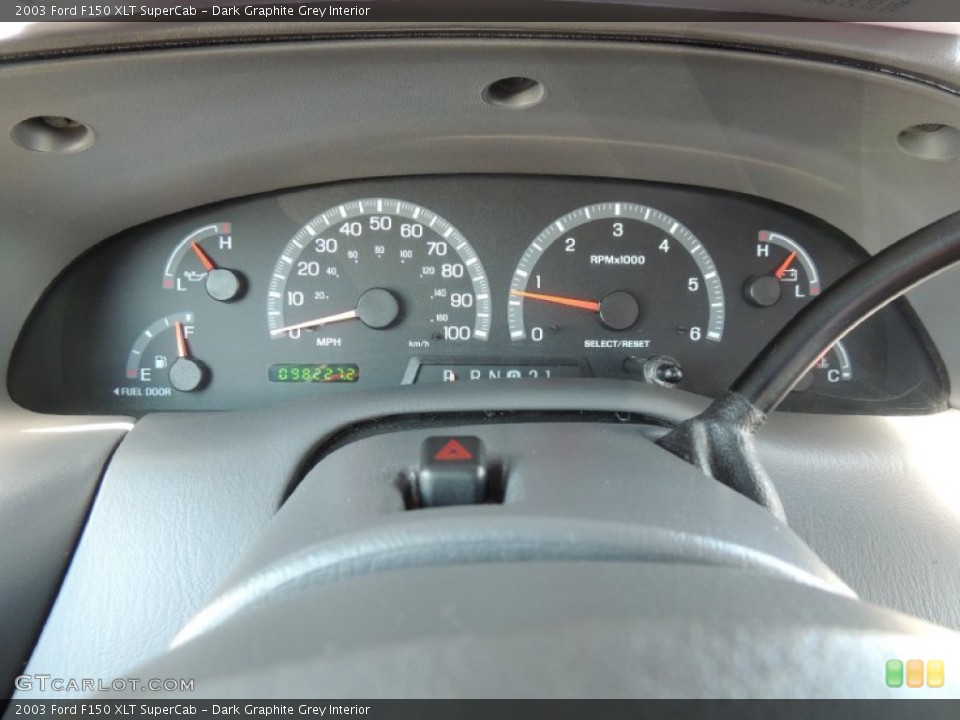 Dark Graphite Grey Interior Gauges for the 2003 Ford F150 XLT SuperCab #80757318