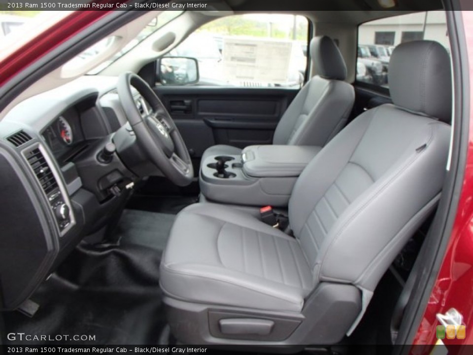 Black/Diesel Gray Interior Photo for the 2013 Ram 1500 Tradesman Regular Cab #80757682