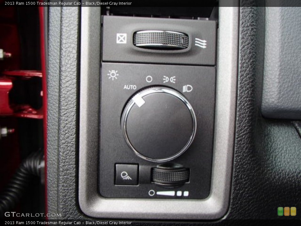 Black/Diesel Gray Interior Controls for the 2013 Ram 1500 Tradesman Regular Cab #80757832