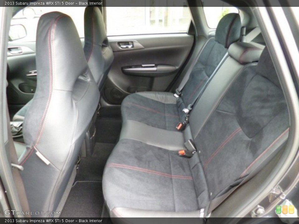 Black Interior Rear Seat for the 2013 Subaru Impreza WRX STi 5 Door #80758973